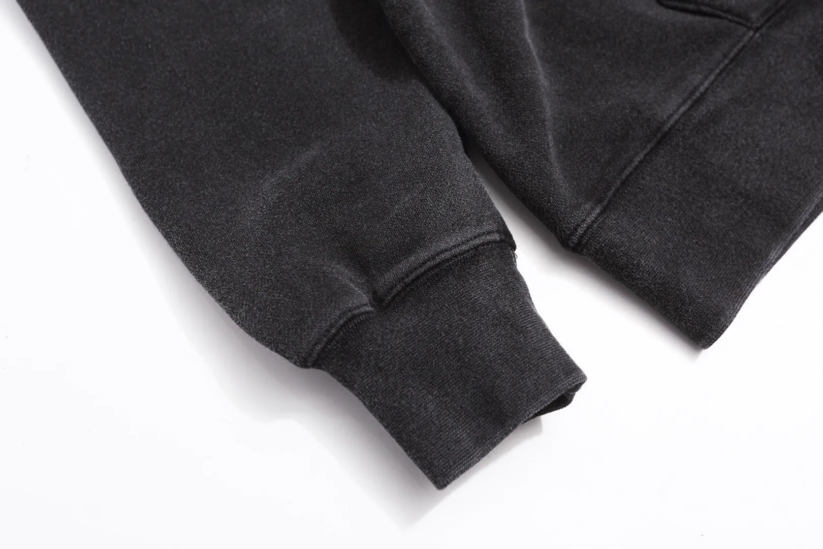 Saint Michael SAINT basic letter print distressed washed loose hoodie plus velvet loose sweatshirt Fabric: 420g Style number: SM633 Size: S-M-L-XL Color: black-dark green Price: P236